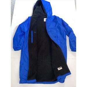 Adoretex Jacket Youth X-Large Waterpolo Swim Parka Coat Hooded Blue Fleece Lined